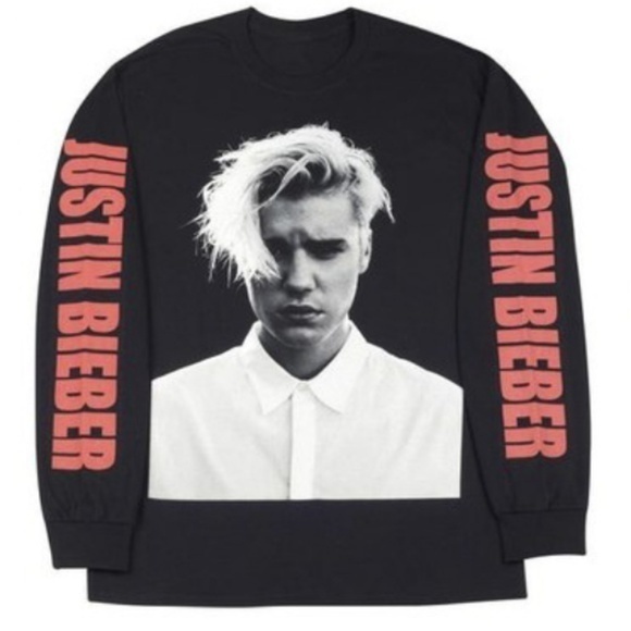 Authentic Justin Bieber Purpose Tee Long Sleeve S - Picture 1 of 8